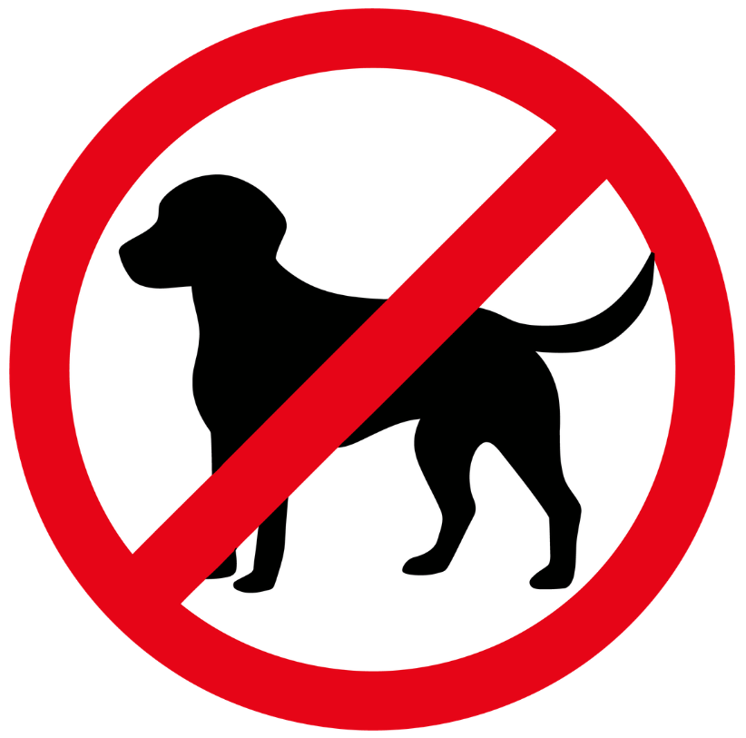 logo de prohibido perros