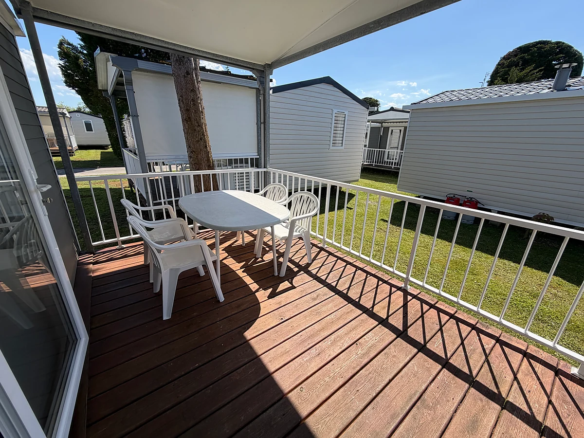 mobile home duna en camping playa joyel en noja